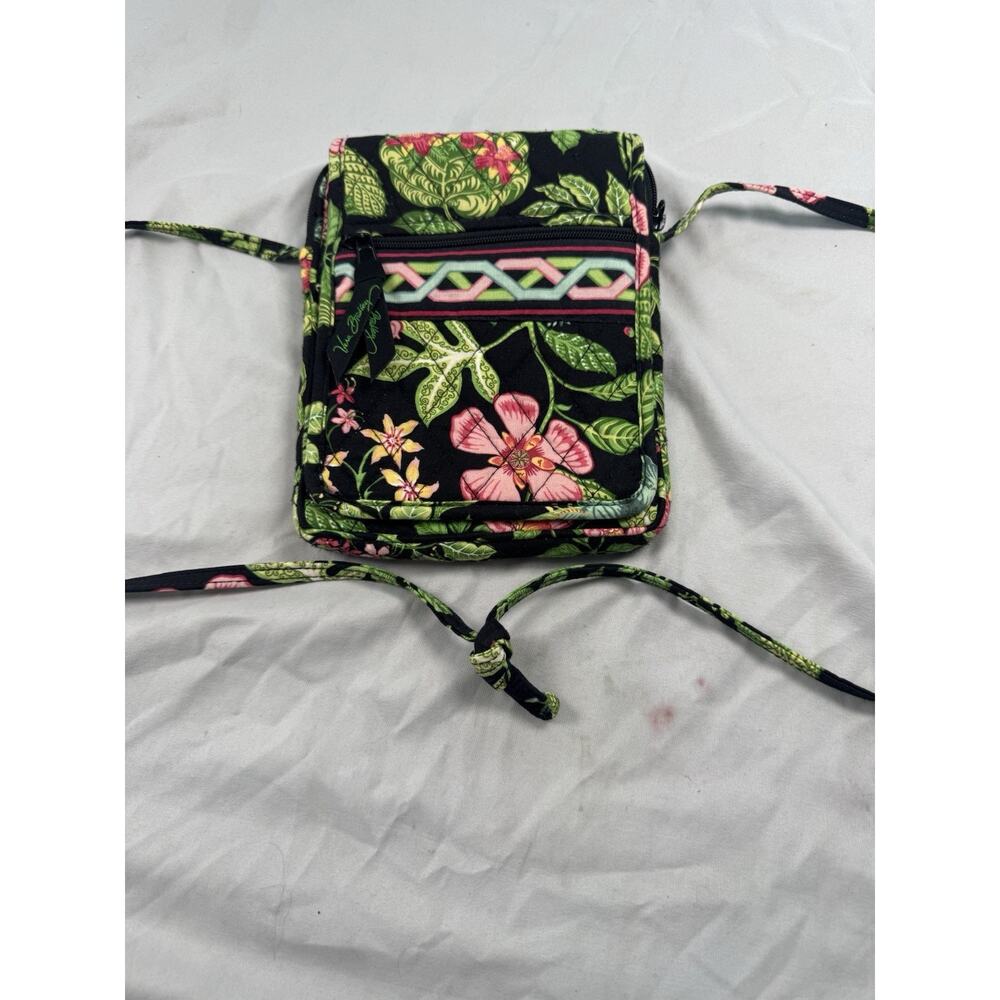 Vera Bradley Tropical Floral Quilted Travel Wallet Crossbody Organizer Bag - Picture 2 of 12
